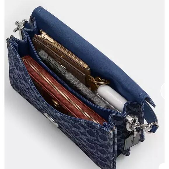 Coach Tabby Sugnature Denim 15 NWT - Picture 7 of 8